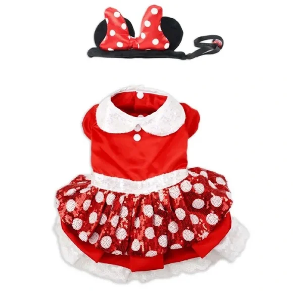 DISNEY Minnie Mouse Premium Pet Halloween Costume Set Size M - Picture 3 of 14